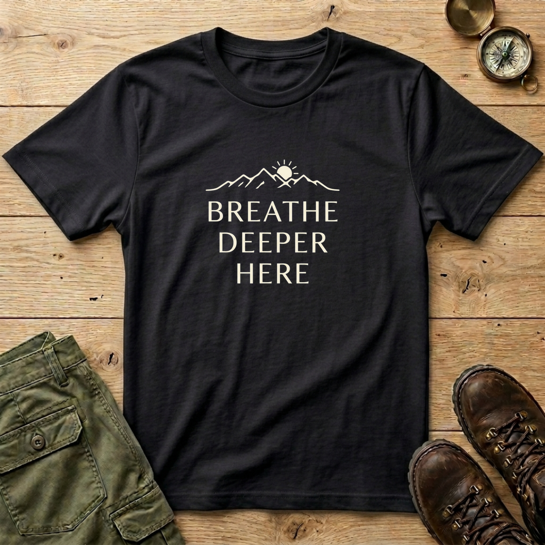 Breathe Deeper Here T-Shirt