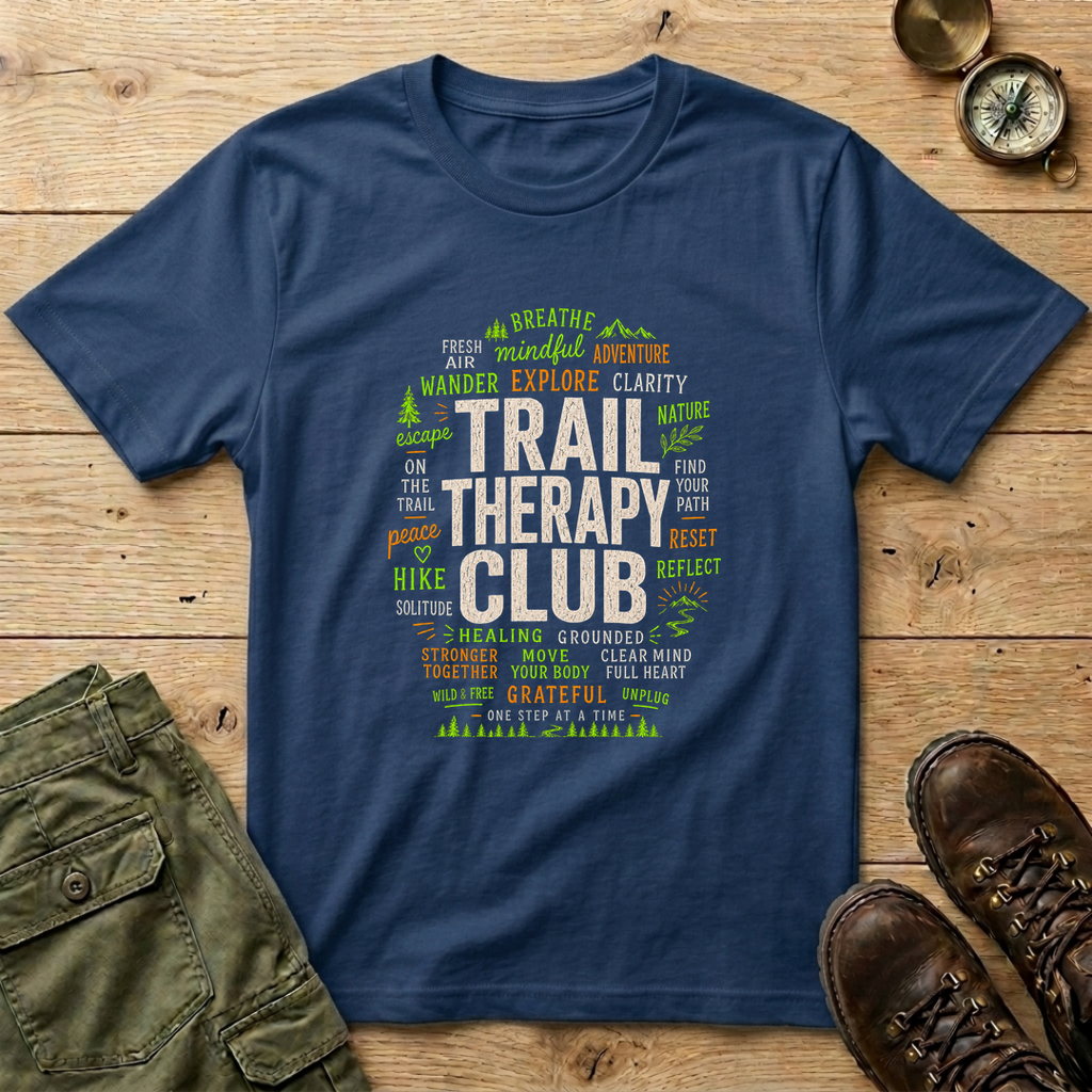 Trail Therapy Club Word Cloud T-Shirt