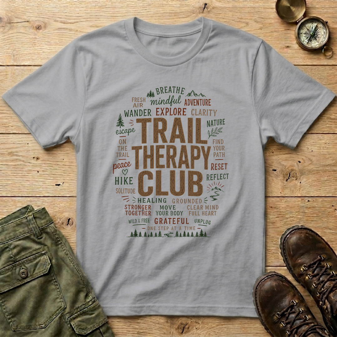 Trail Therapy Club Word Cloud T-Shirt