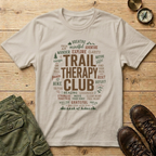 Trail Therapy Club Word Cloud T-Shirt