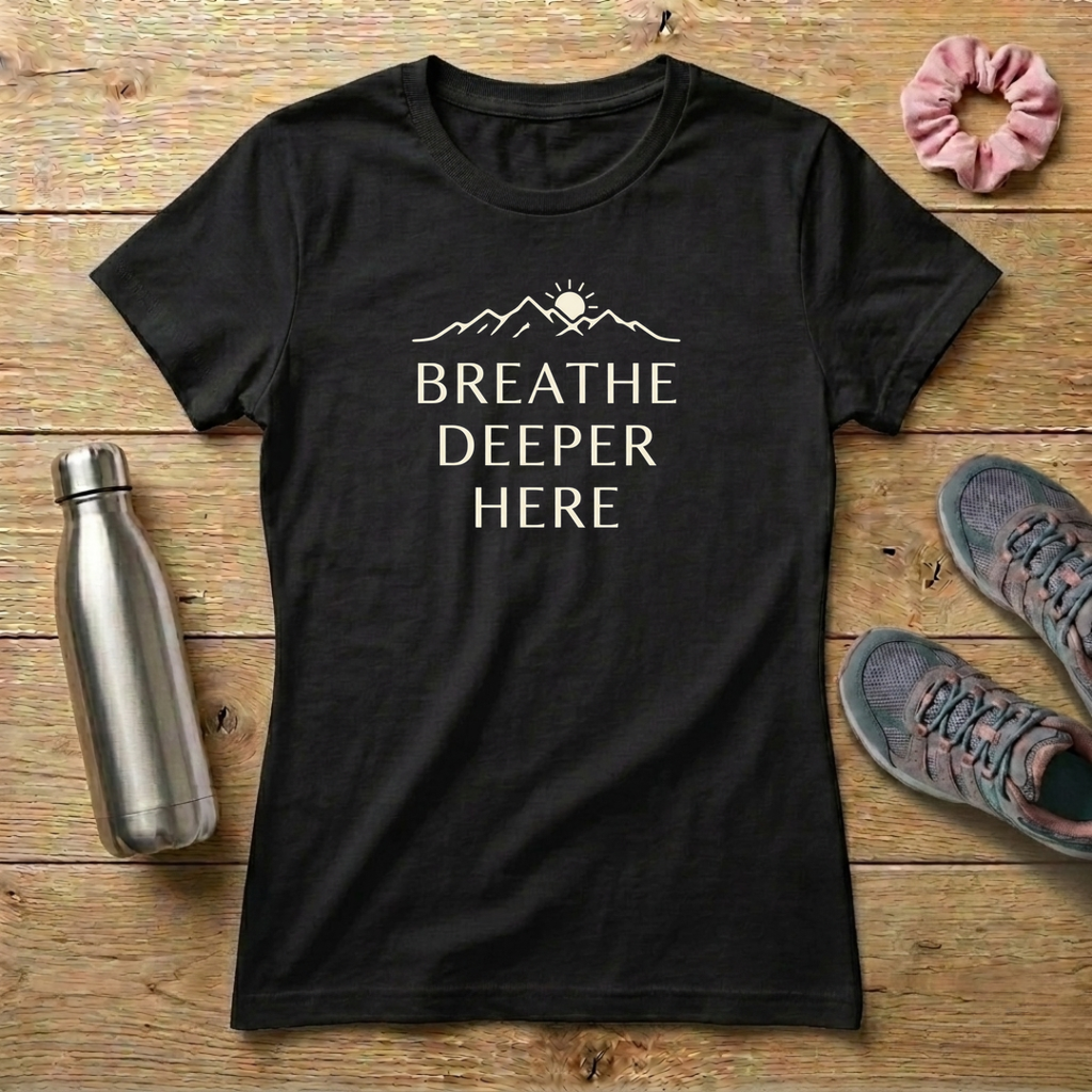 Breathe Deeper Here Women's T-shirt