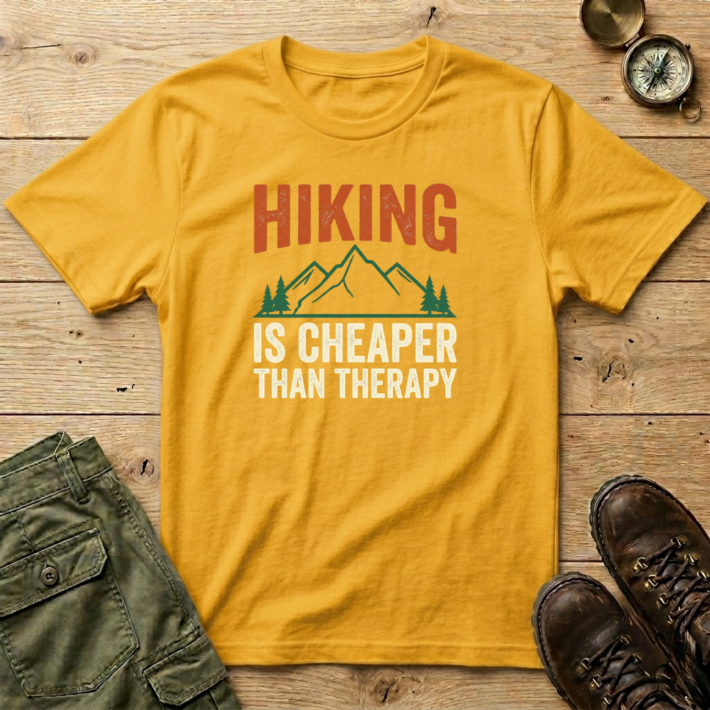 Hiking Is Cheaper Than Therapy T-Shirt