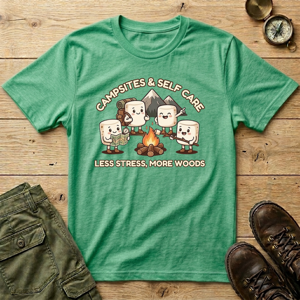 Campsites and Self Care T-Shirt