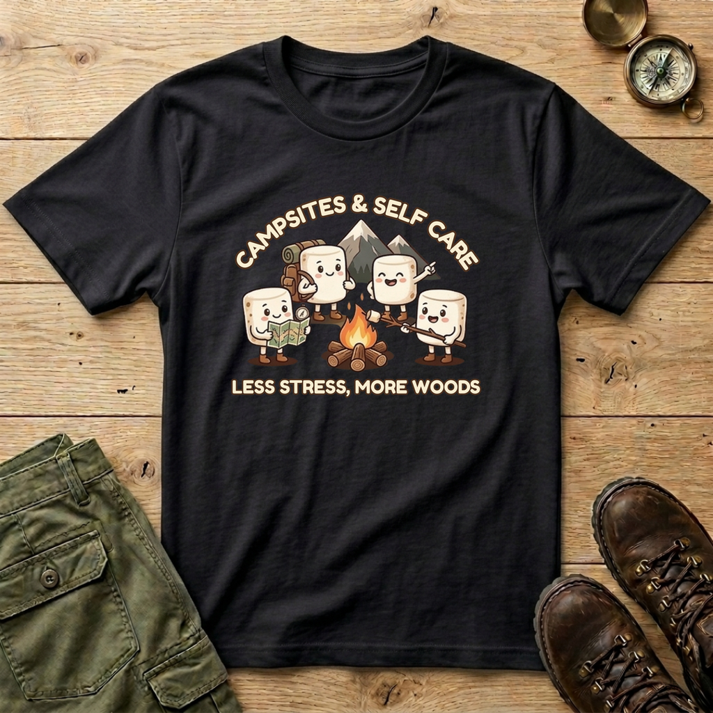 Campsites and Self Care T-Shirt