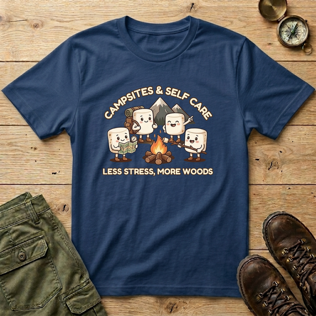 Campsites and Self Care T-Shirt