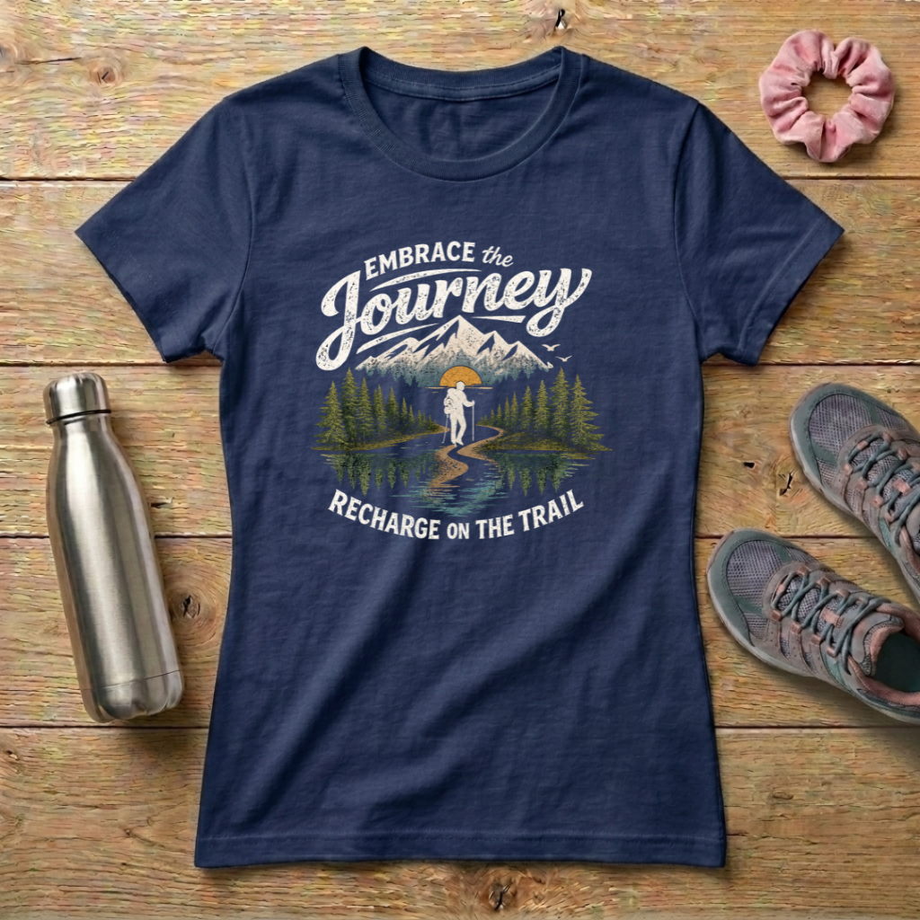 Embrace The Journey Recharge On The Trail Women's T-shirt