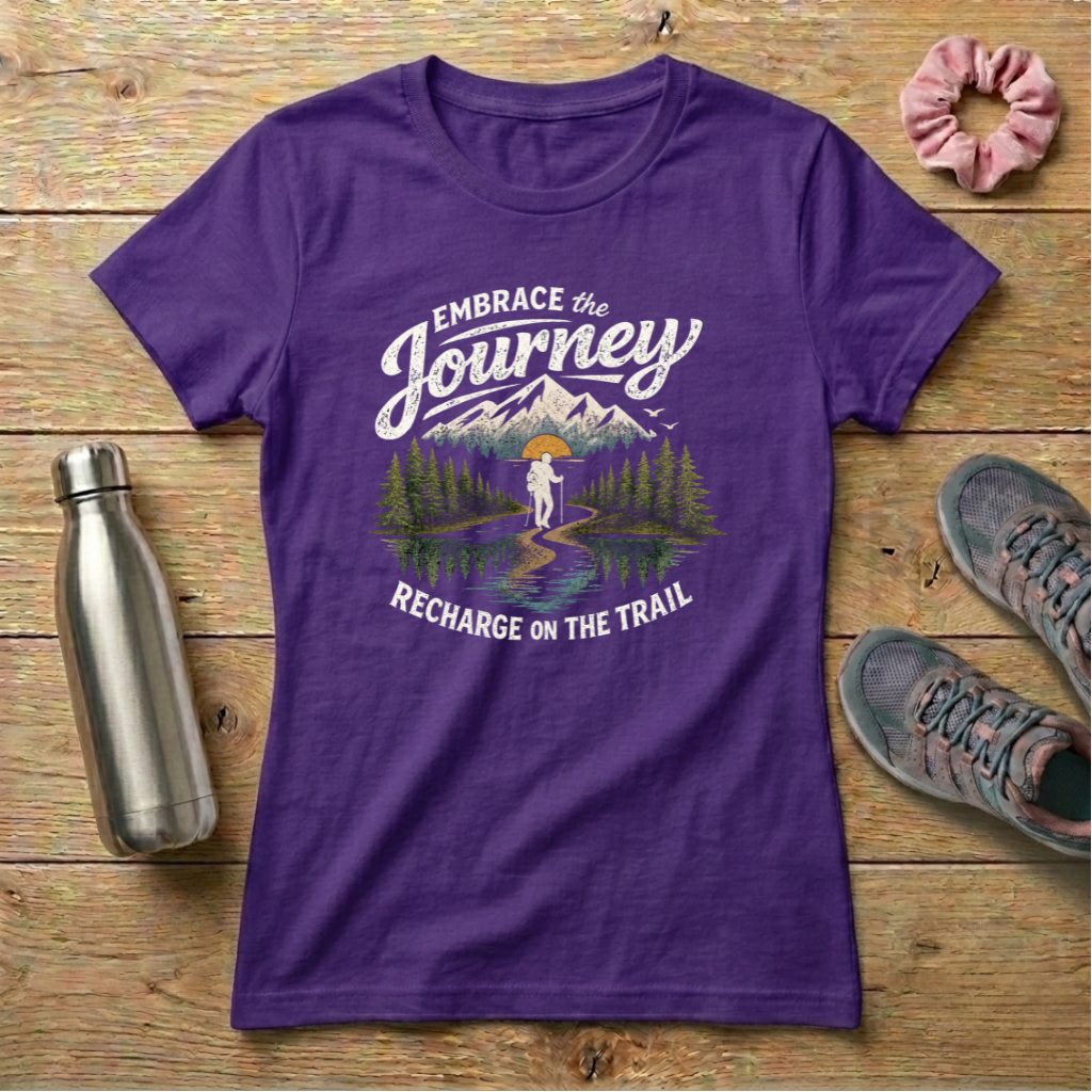 Embrace The Journey Recharge On The Trail Women's T-shirt