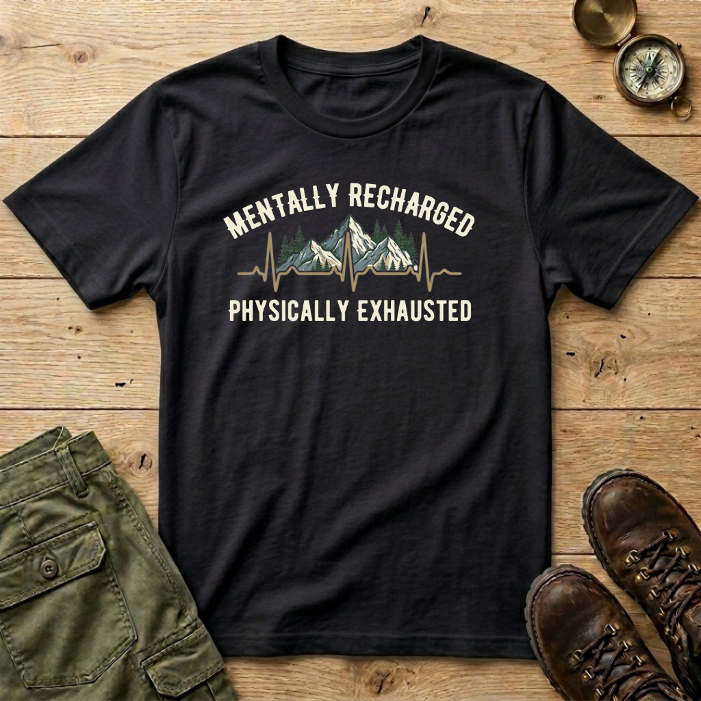 Mentally Recharged Physically Exhausted T-Shirt