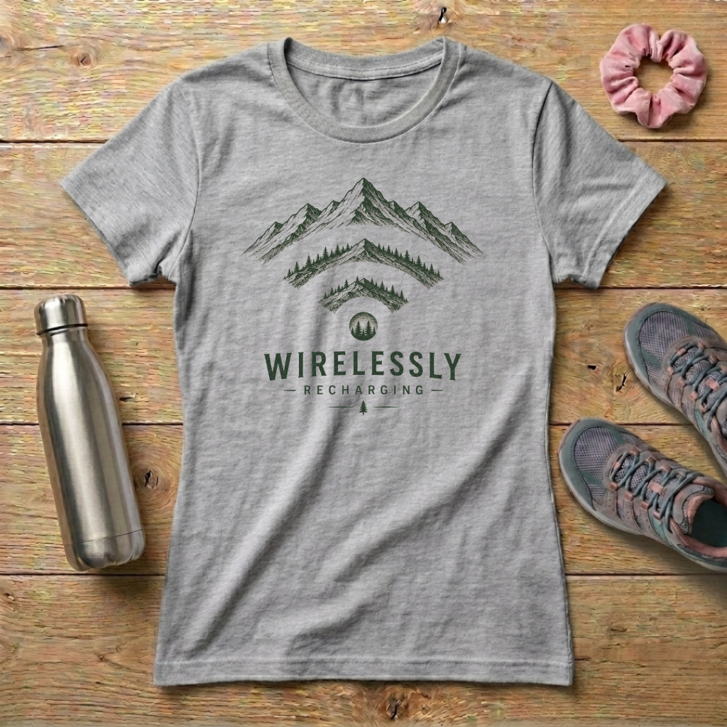 Wirelessly Recharging Women's T-shirt