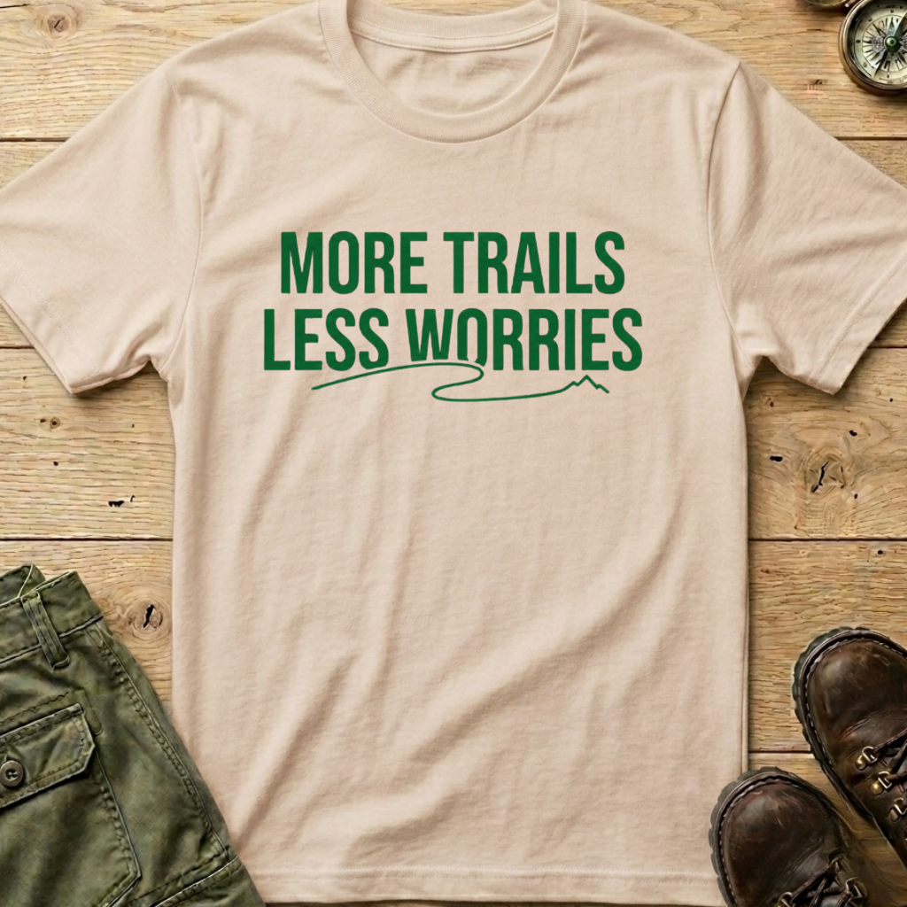 More Trails Less Worries T-Shirt
