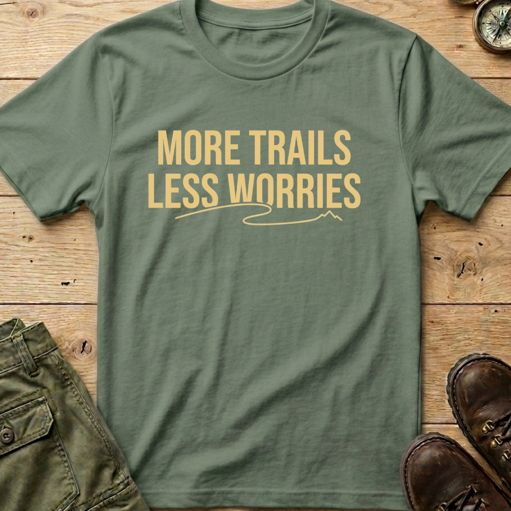 More Trails Less Worries T-Shirt
