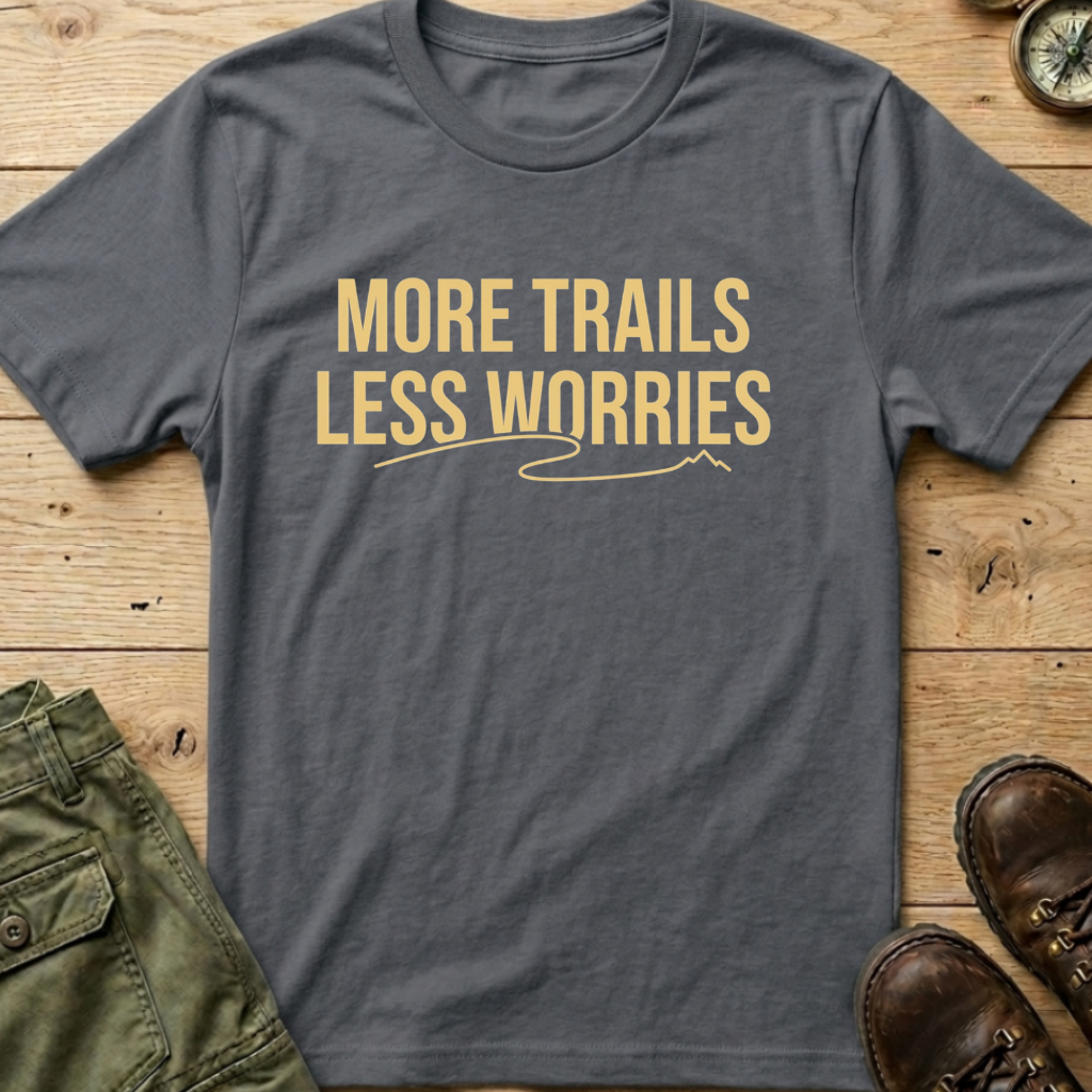 More Trails Less Worries T-Shirt