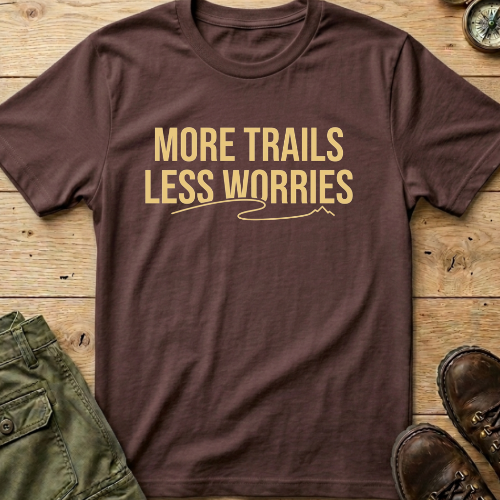 More Trails Less Worries T-Shirt