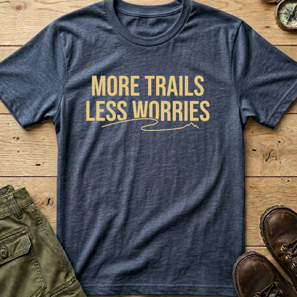 More Trails Less Worries T-Shirt