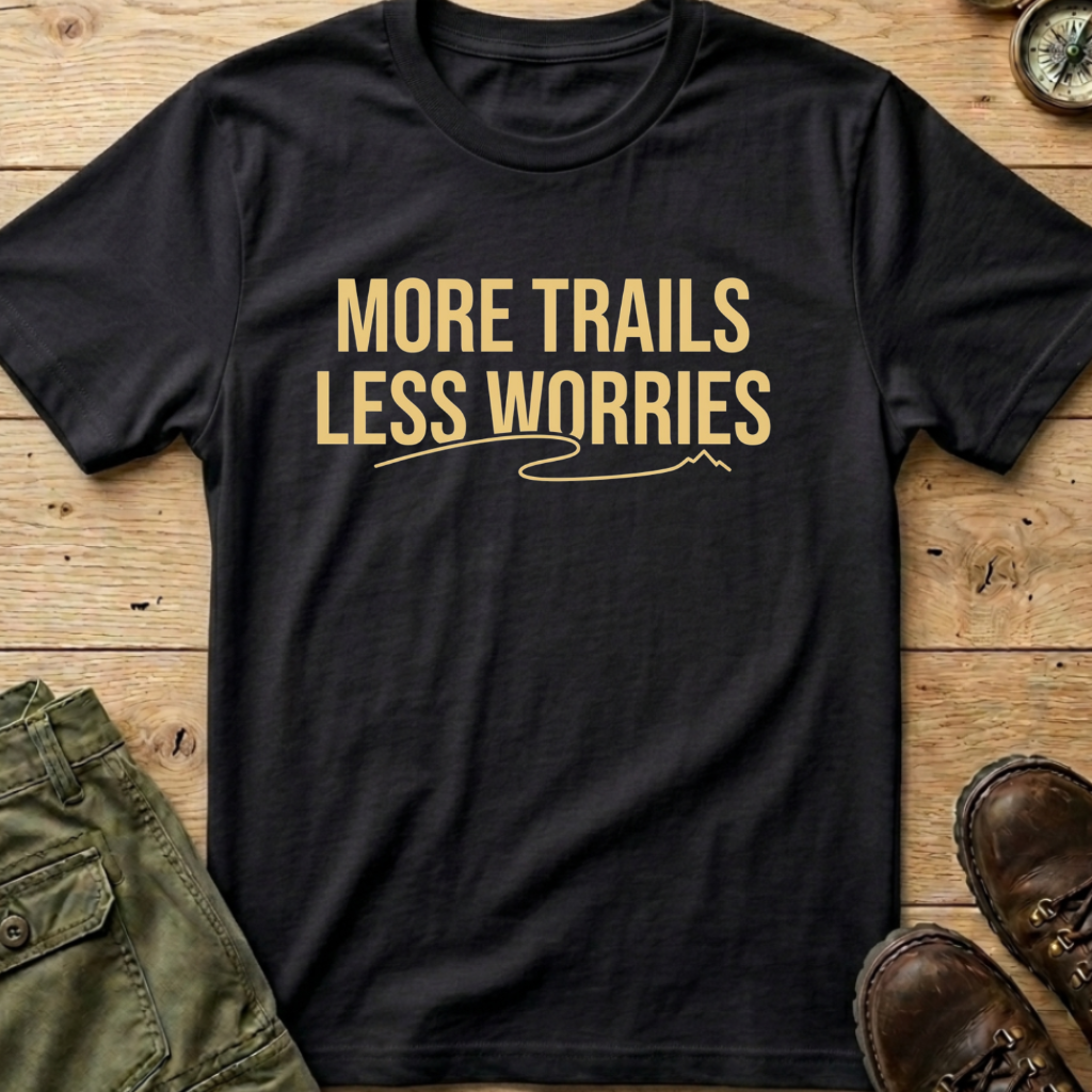 More Trails Less Worries T-Shirt