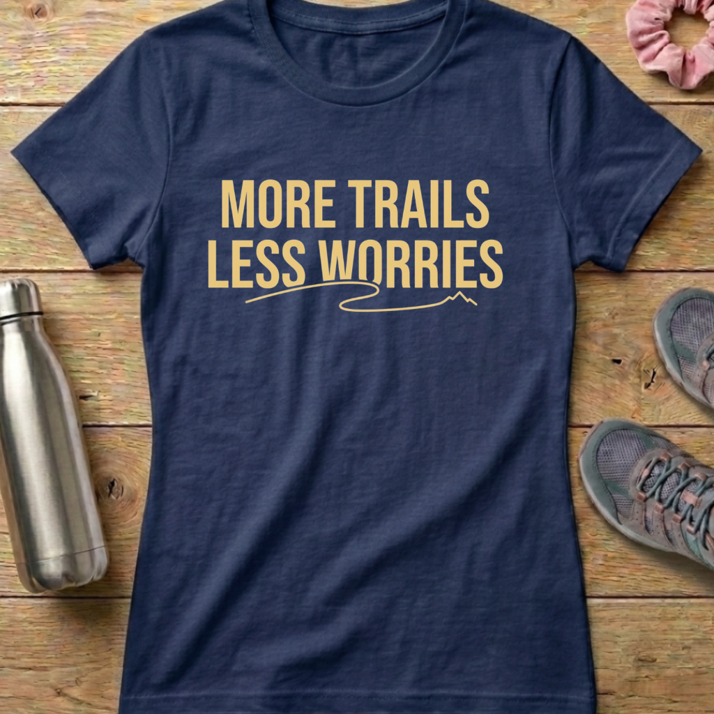 More Trails Less Worries Women's T-shirt