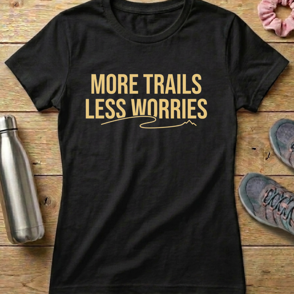 More Trails Less Worries Women's T-shirt