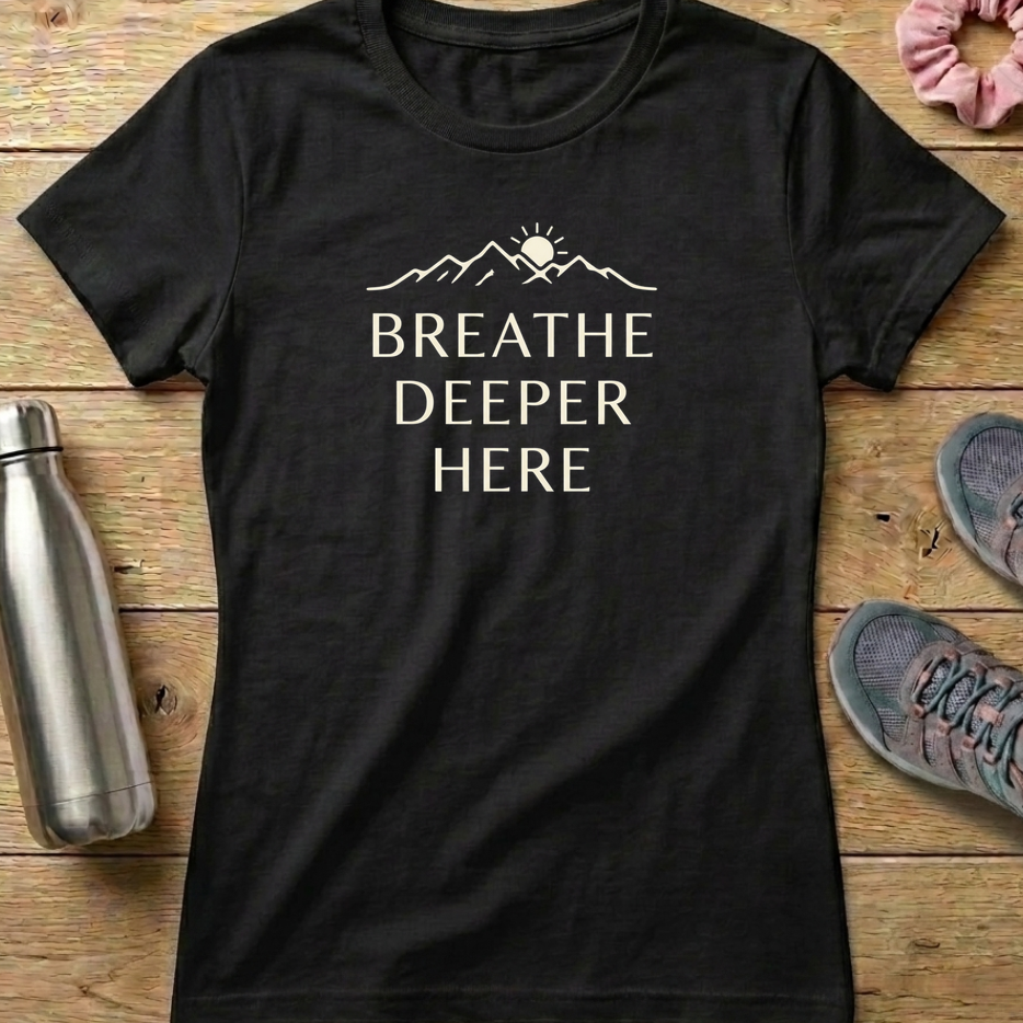 Breathe Deeper Here Women's T-shirt