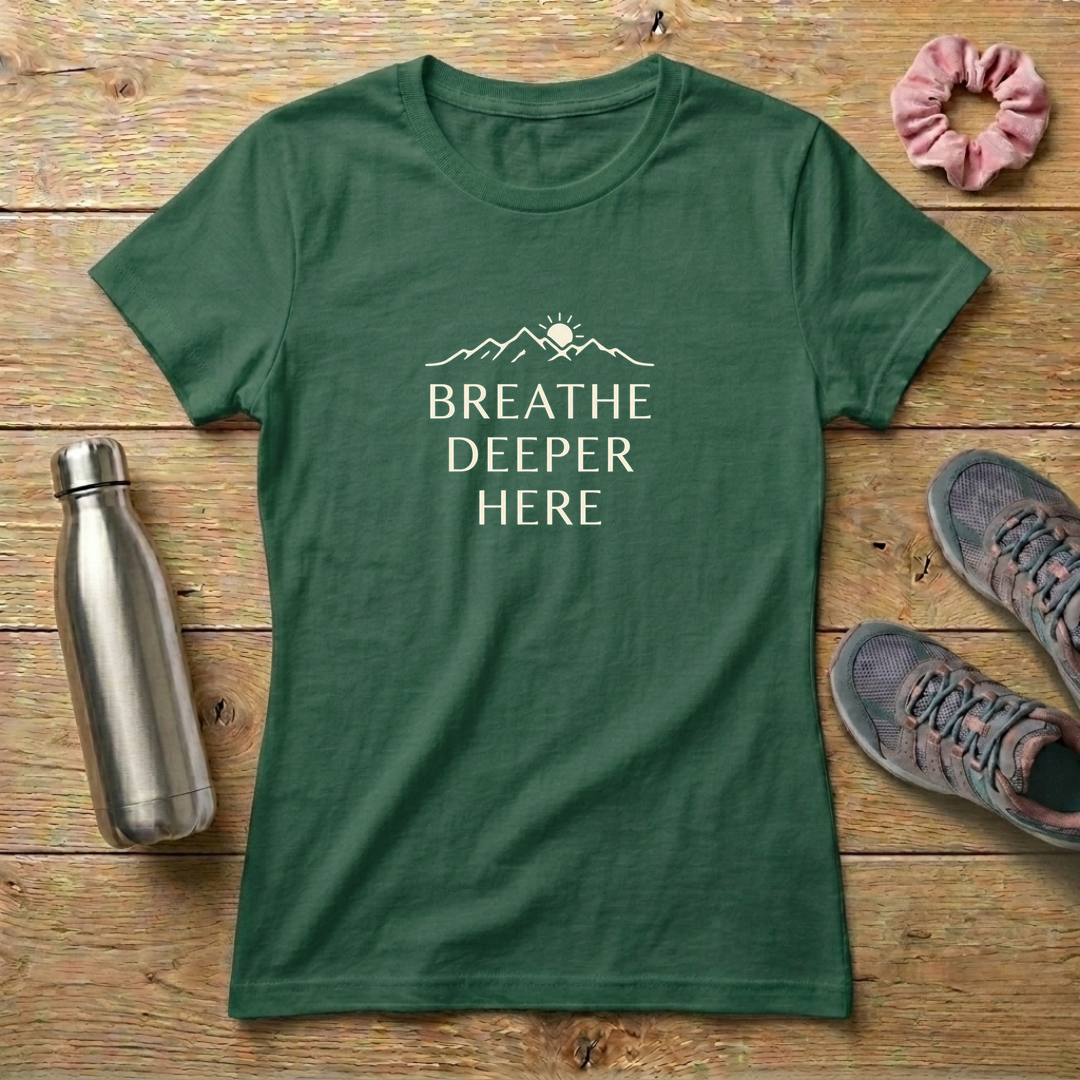 Breathe Deeper Here Women's Relaxed T-Shirt