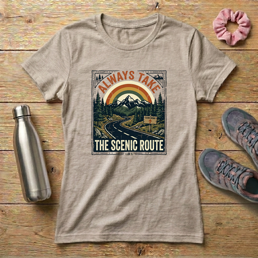 Always Take The Scenic Route Women's Relaxed T-Shirt