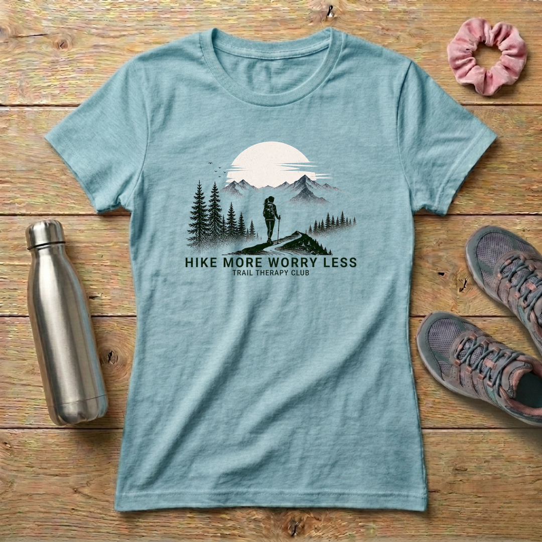 Hike More Worry Less Women's Relaxed T-Shirt