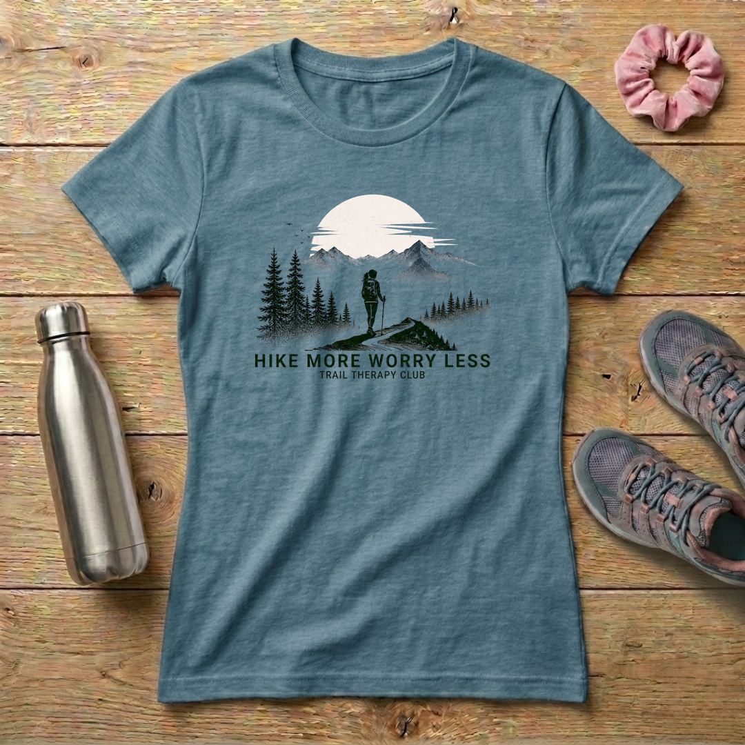 Hike More Worry Less Women's Relaxed T-Shirt