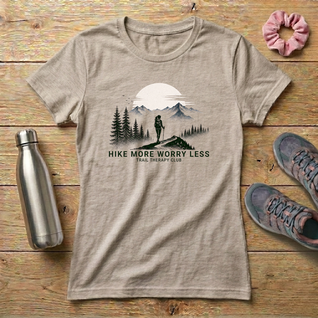 Hike More Worry Less Women's Relaxed T-Shirt