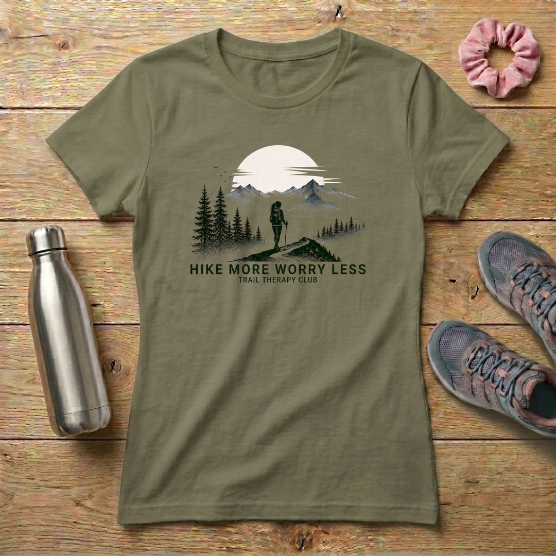Hike More Worry Less Women's Relaxed T-Shirt